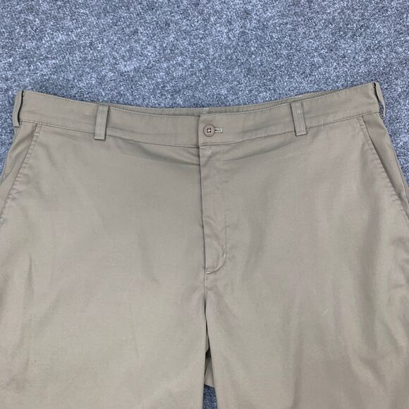 Nike Golf Short Mens 38 Beige Dri Fit Tour Performance Tech Flat Front Chino - Picture 4 of 12
